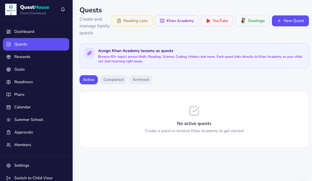 Step 4: Assign quests